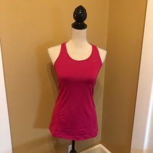Nike (M) pink tank top with built in sports bra.